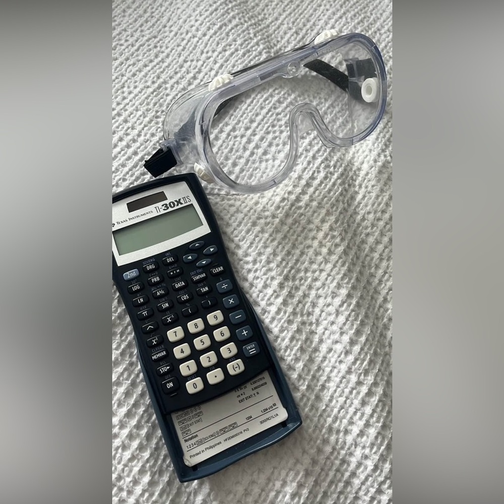Chemistry Goggles and TI-30X Calculator